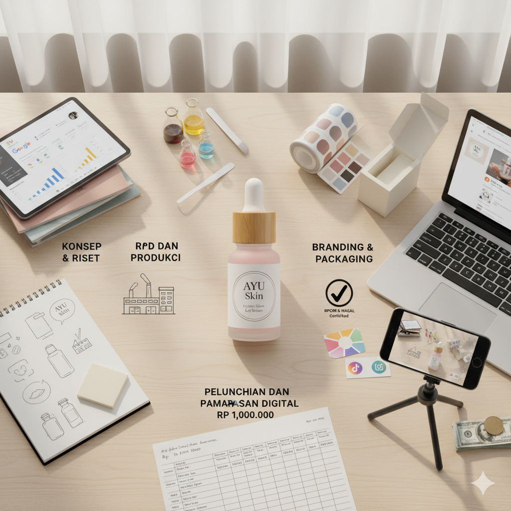 Cara Memulai Brand Kosmetik dengan Modal 10 Juta: Step-by-Step Guide untuk Beautypreneur